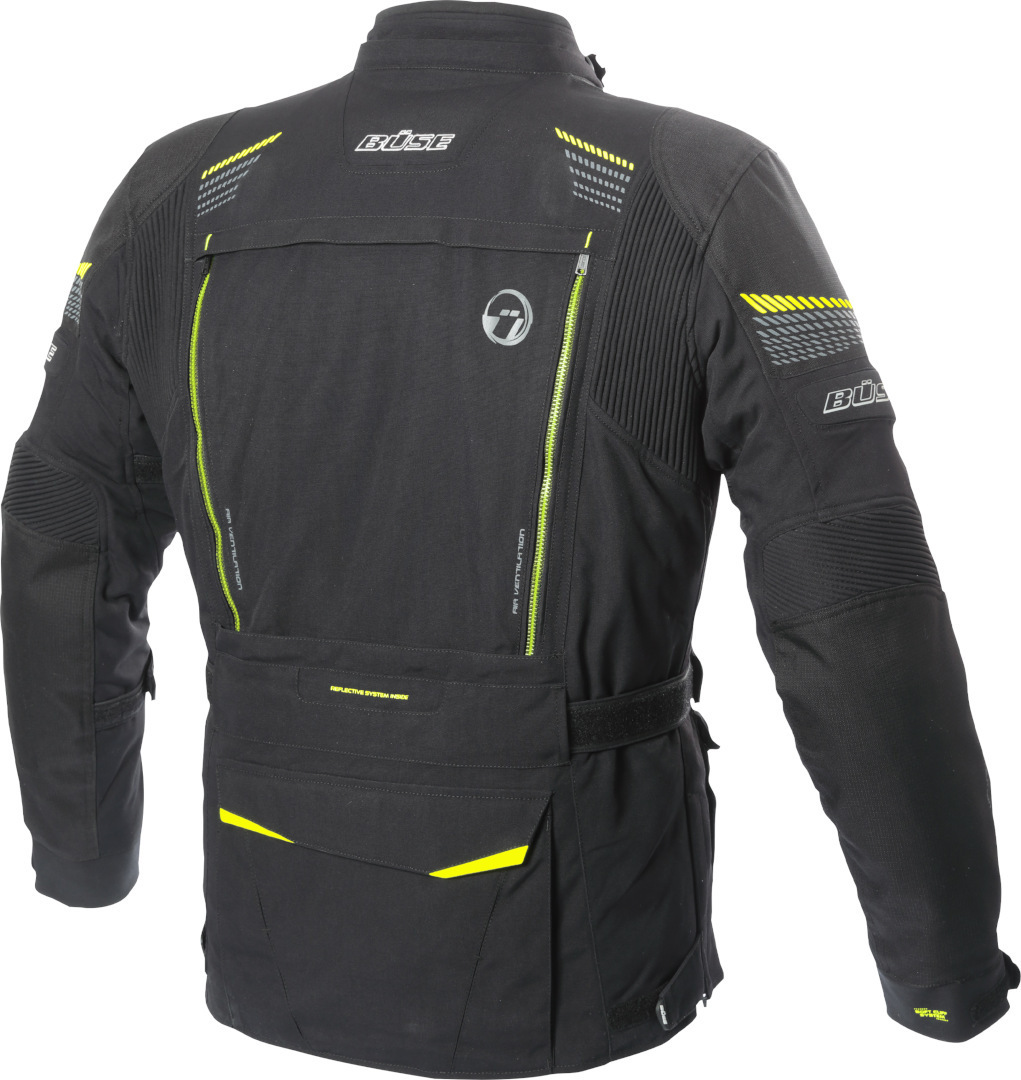 Büse Travel Pro Motorcycle Textile Jacket black/grey/yellow 60 Figure 7