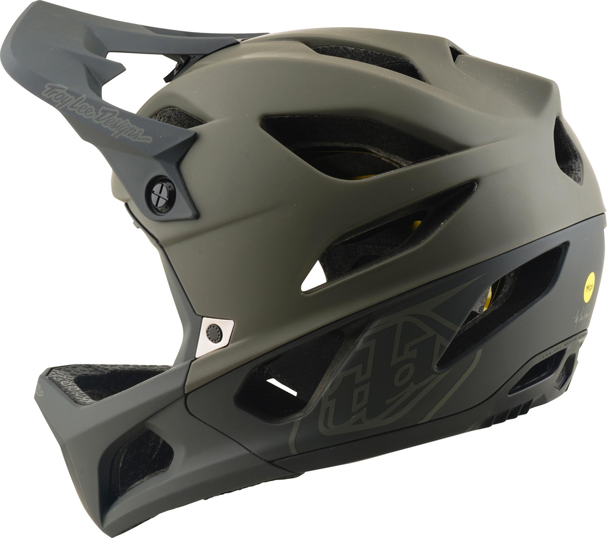 Troy Lee Designs Stage MIPS Drone Downhill Helm anthracite/green XS-S (54/56) Figure 6