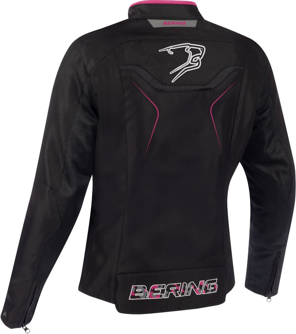 Bering Volga wasserdichte Damen Motorrad Textiljacke schwarz/pink 40 Abbildung 2