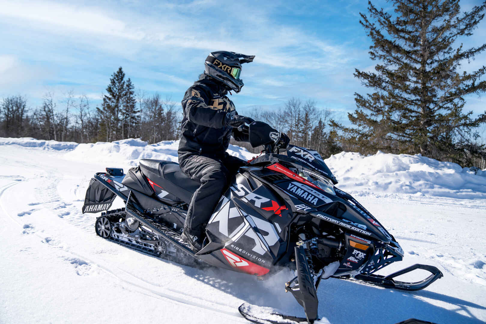 FXR Mission FX 2023 Snowmobile Bib Pants black Short L Figure 3