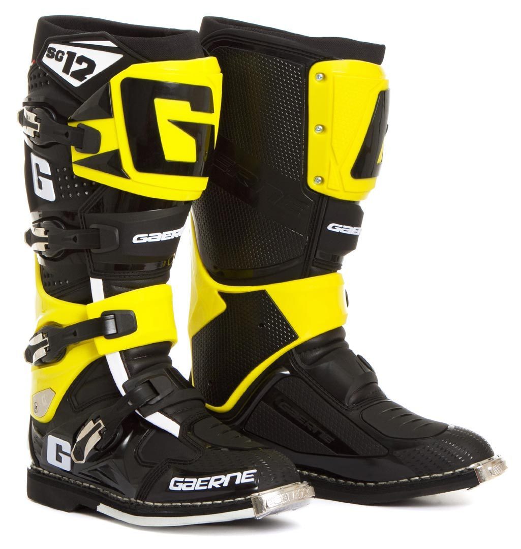ガエルネ　バイクブーツ イエロー/ブラック Gaerne SG-12 Limited Edition モトクロス ブーツ 黒/黄色 ▻ FC-Moto