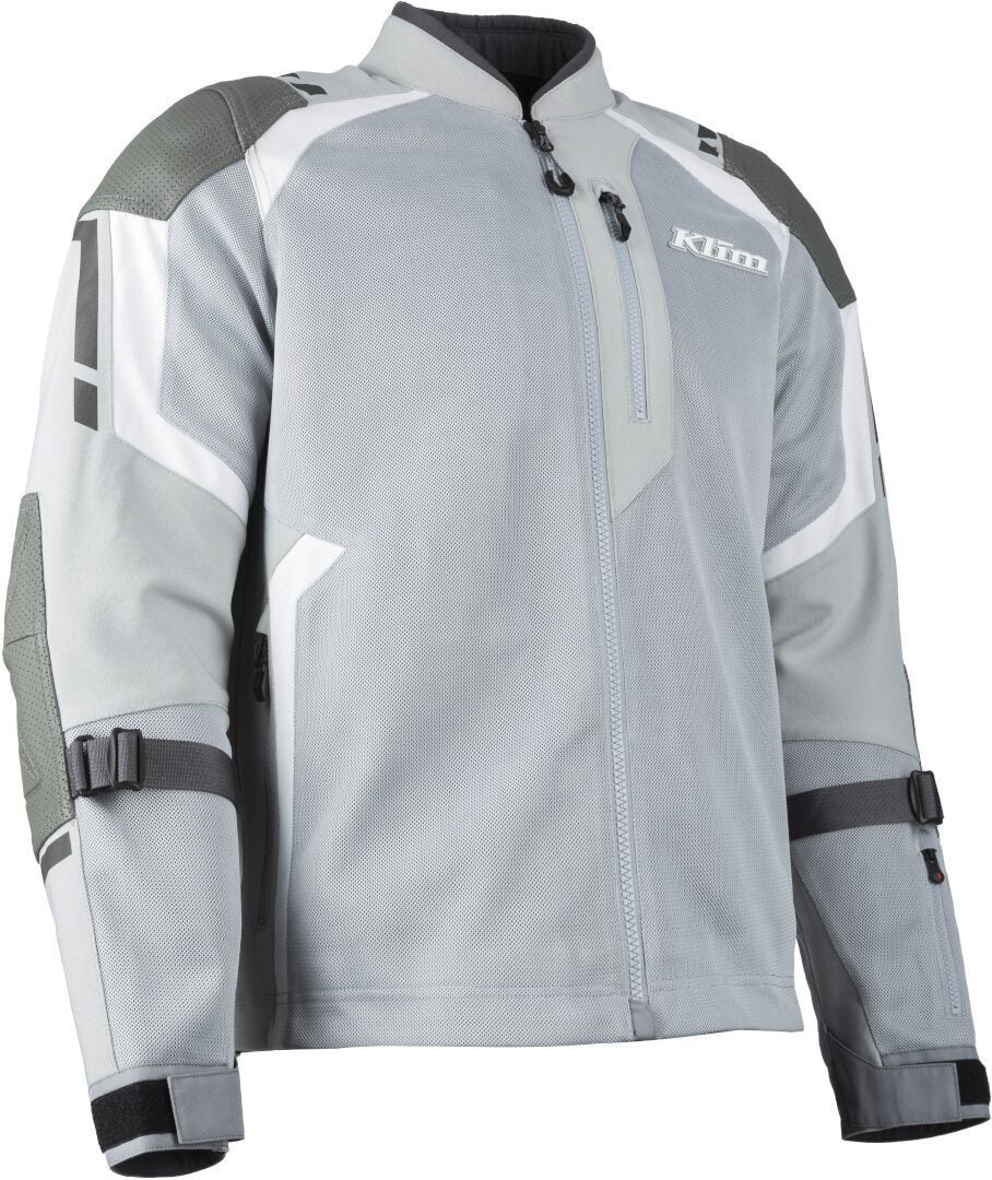 Klim Induction Pro 2025 Perforated Motorcycle Mesh Leather-/Textile Jacket grey/white XXL Figure 3