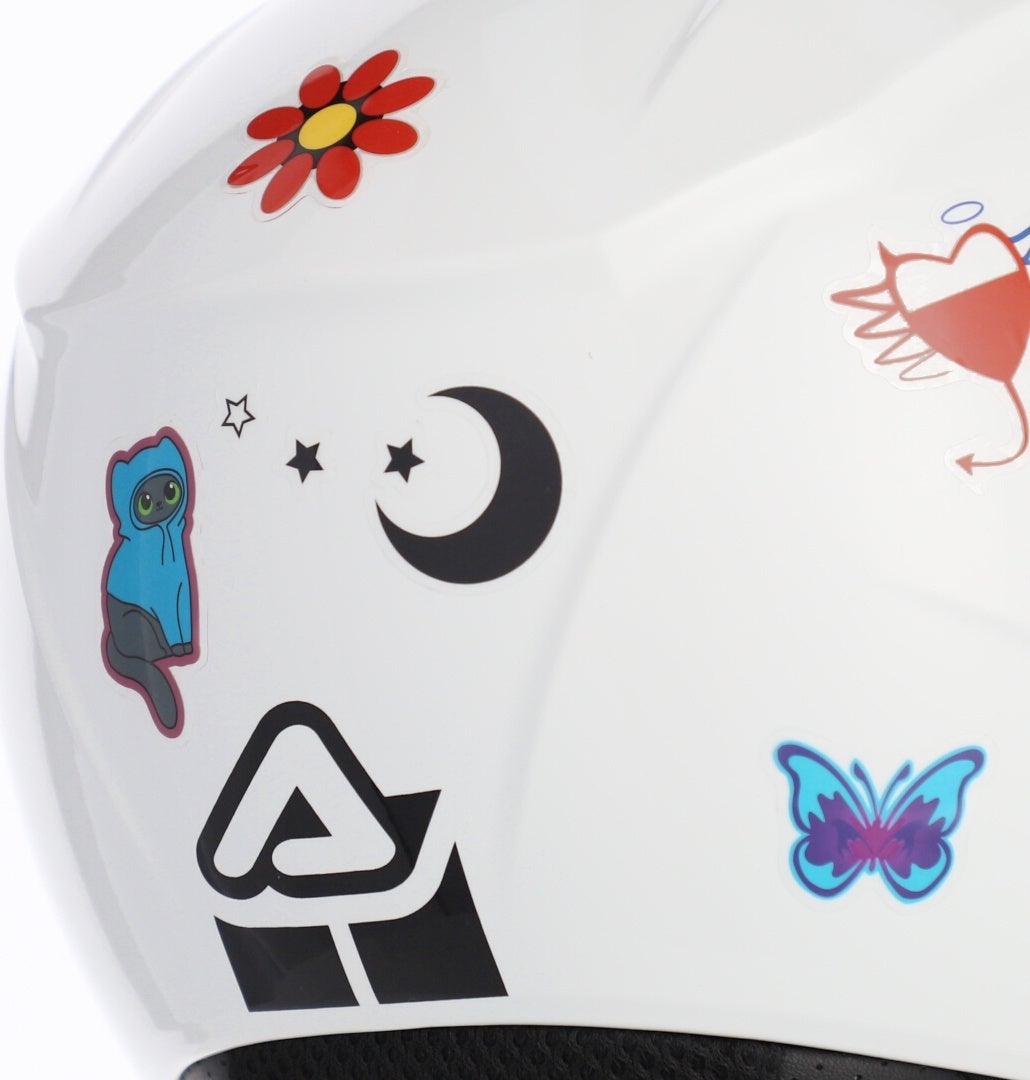 Acerbis Jet Brezza Kid Kids Casco Jet Blanco Y/L (51/52) Figura 8
