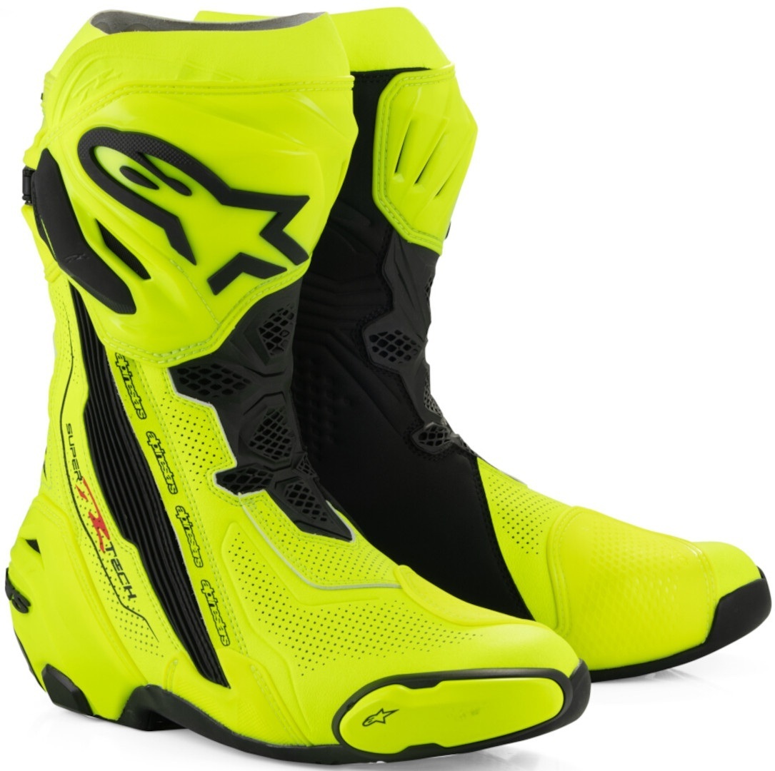 Alpinestars Supertech R Vented Bottes de moto jaune/noir 38 Figure 1