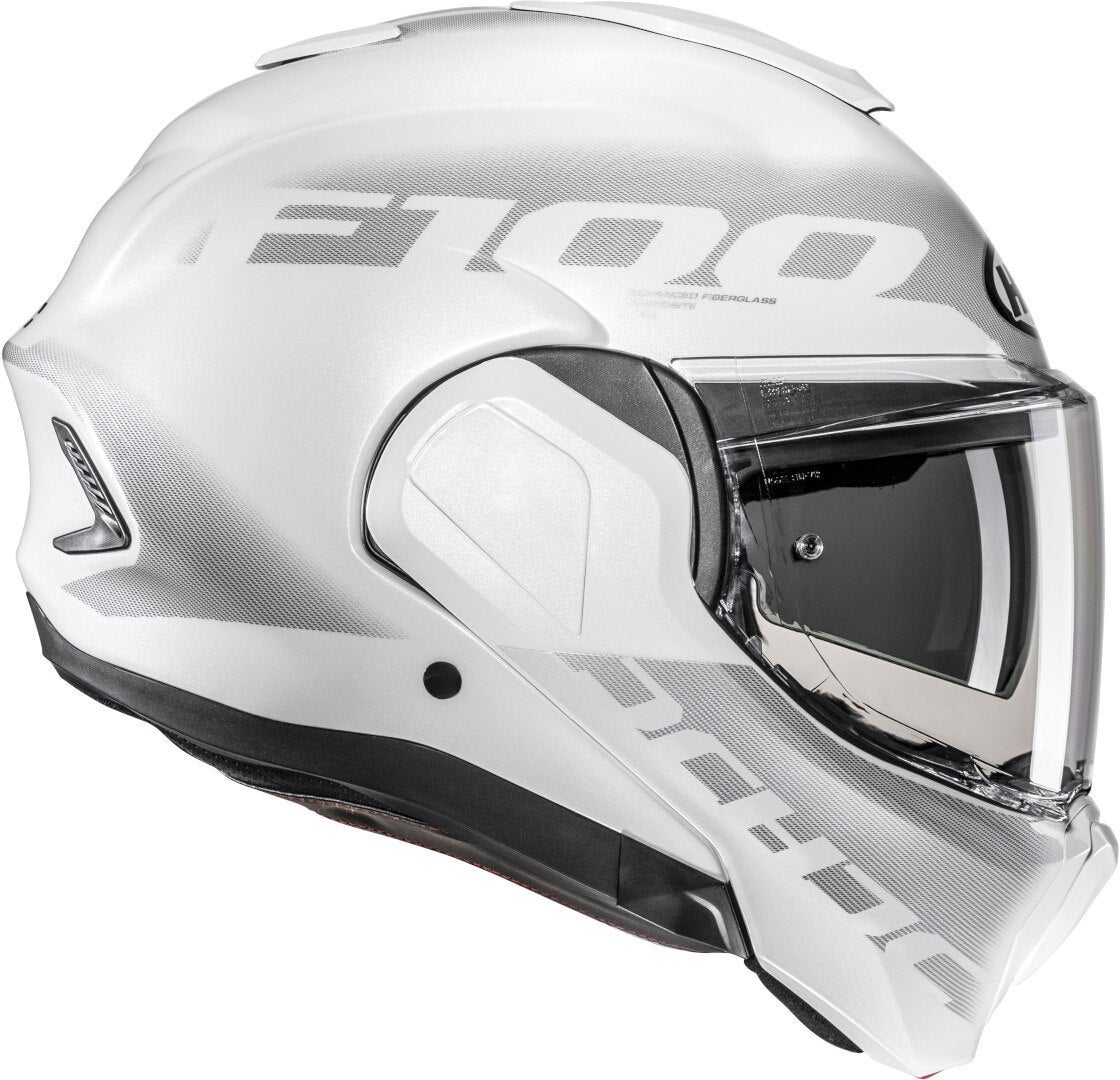 HJC F100 Hetal Helm wit/grijs S (55/56) Figuur 3