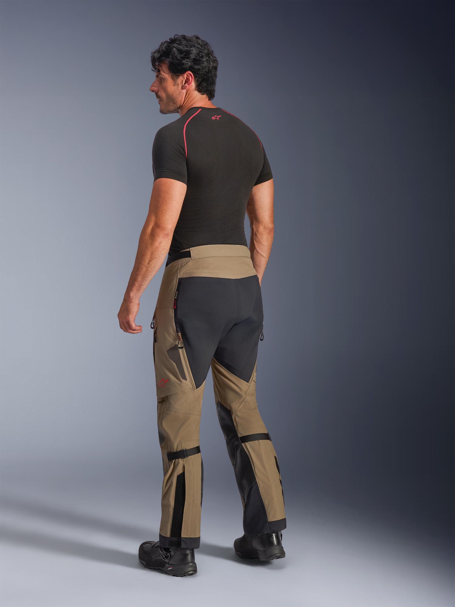 Alpinestars Nazca 3L Gore-Tex Pro waterproof Motorcycle Textile Pants black/brown M Figure 5