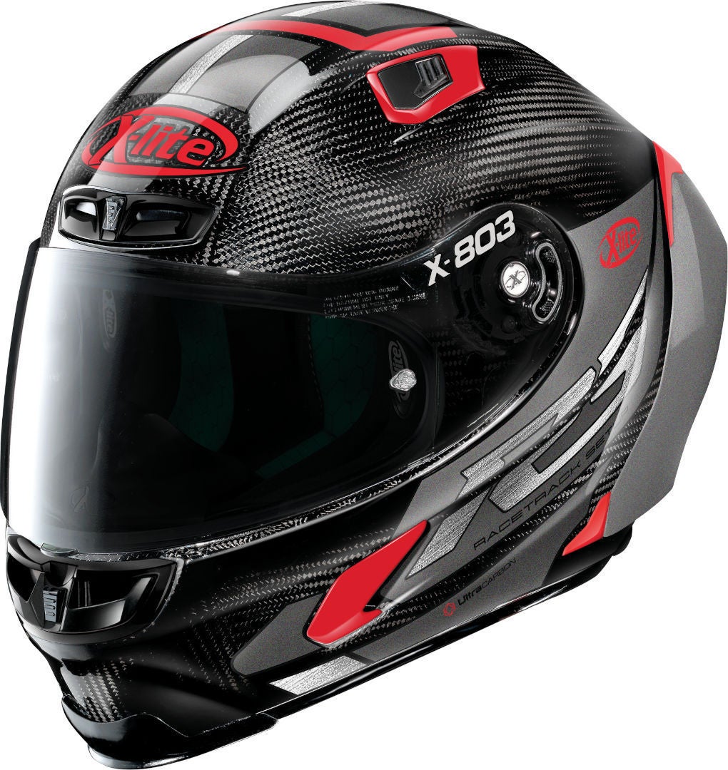 X-Lite X-803 RS Ultra Carbon Skywarp Helmet black/red ▻ shop now