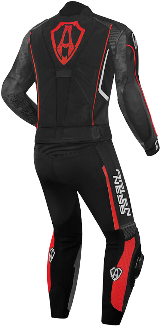 Arlen Ness Losail Costum de piele în două piese Negru/Roșu/Alb 48 Figura 2