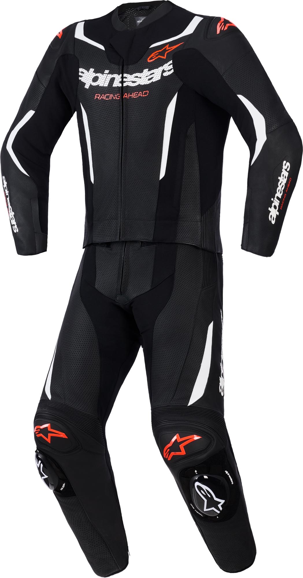 Alpinestars GP Force V2 Two Piece Motorcycle Leather Suit black/white 50 Figure 1