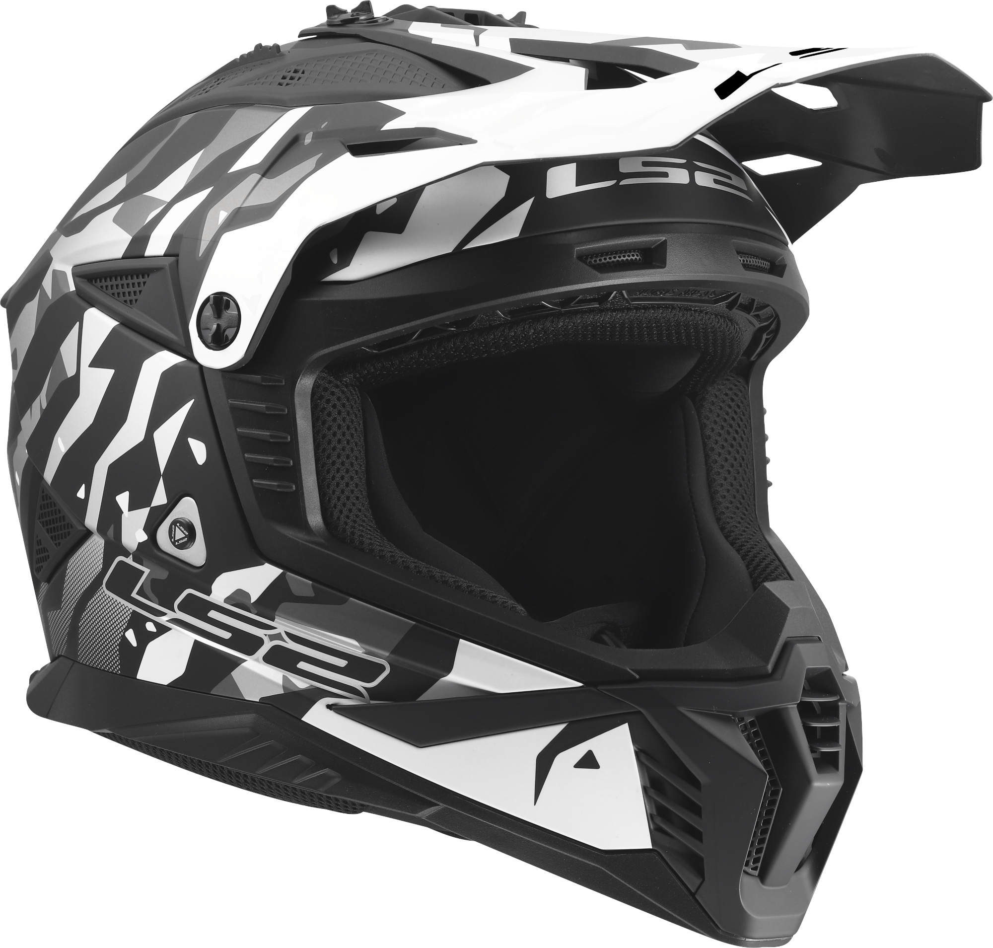 LS2 MX708 Fast II Grotesk Motocrosshjelm sort/grå L (59/60) Figur 7