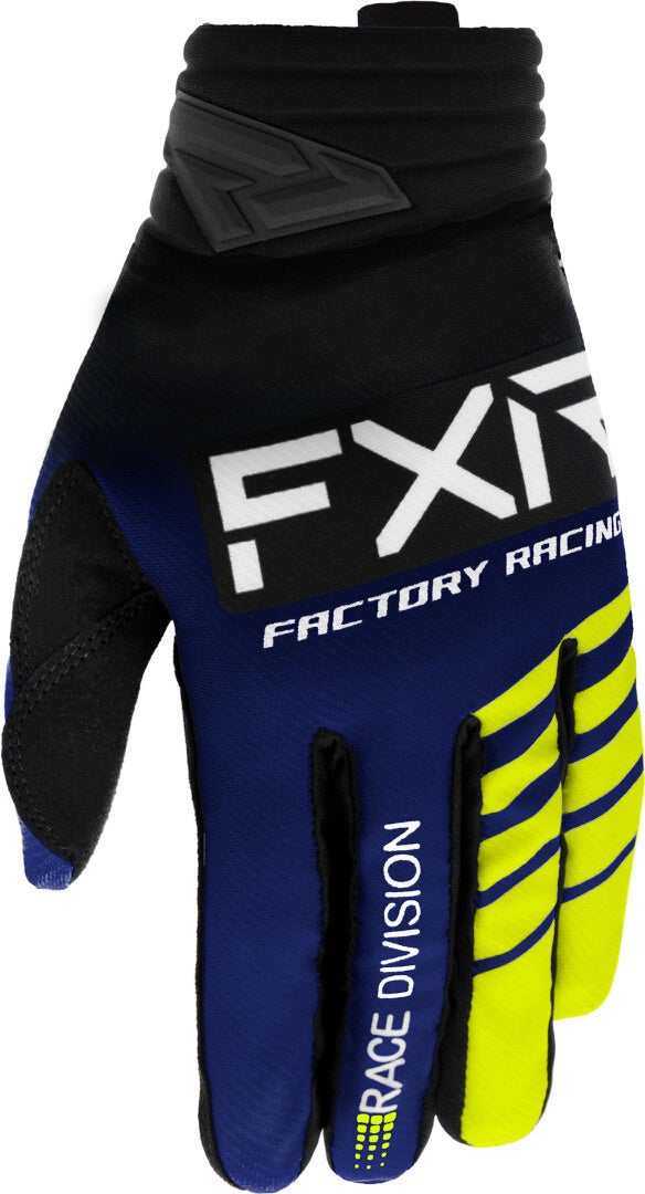 FXR Prime 2023 Motocross Handschuhe schwarz/blau/gelb XL Abbildung 1