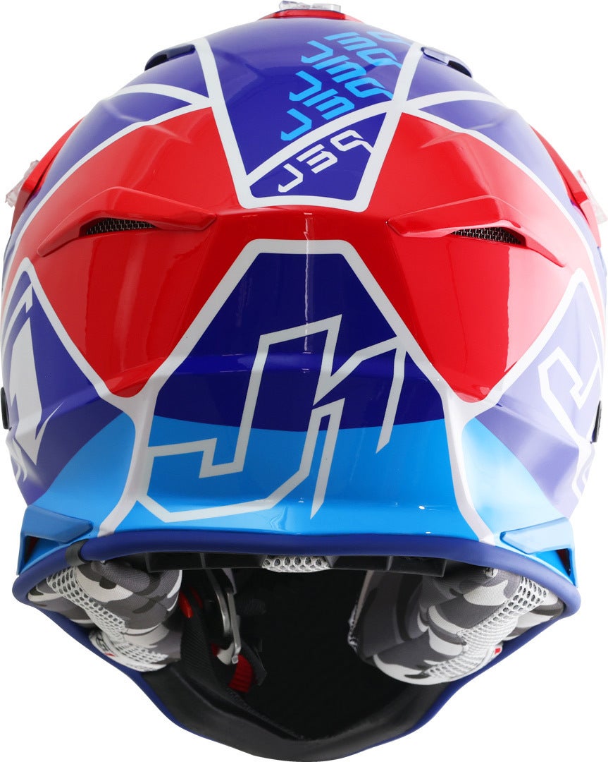 Just1 J39 Thruster Capacete de Motocross preto/branco/azul XL (61/62) Figura 3