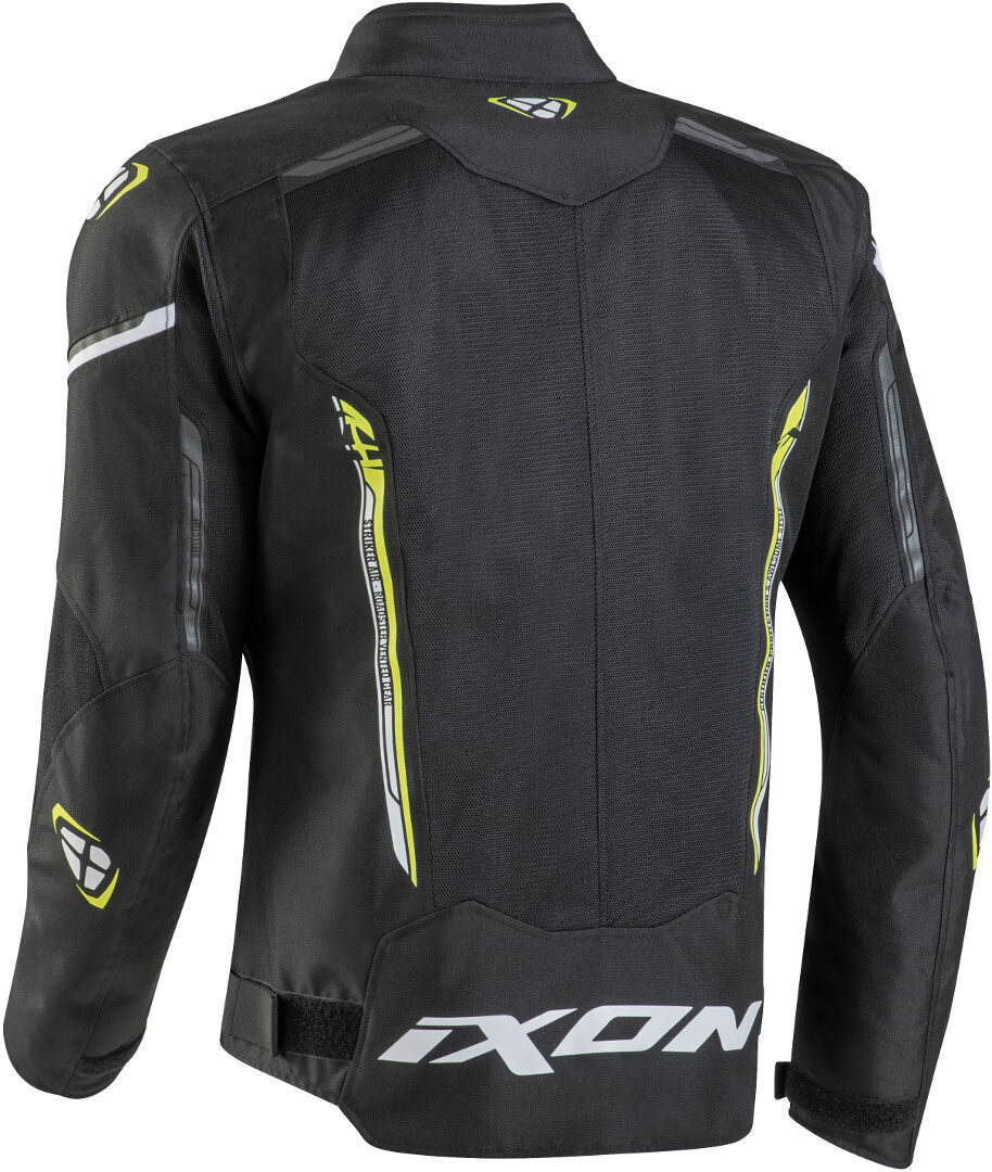 Ixon Striker Air WP Motorcycle Textile Jacket black/white/neon-yellow 3XL Figure 2