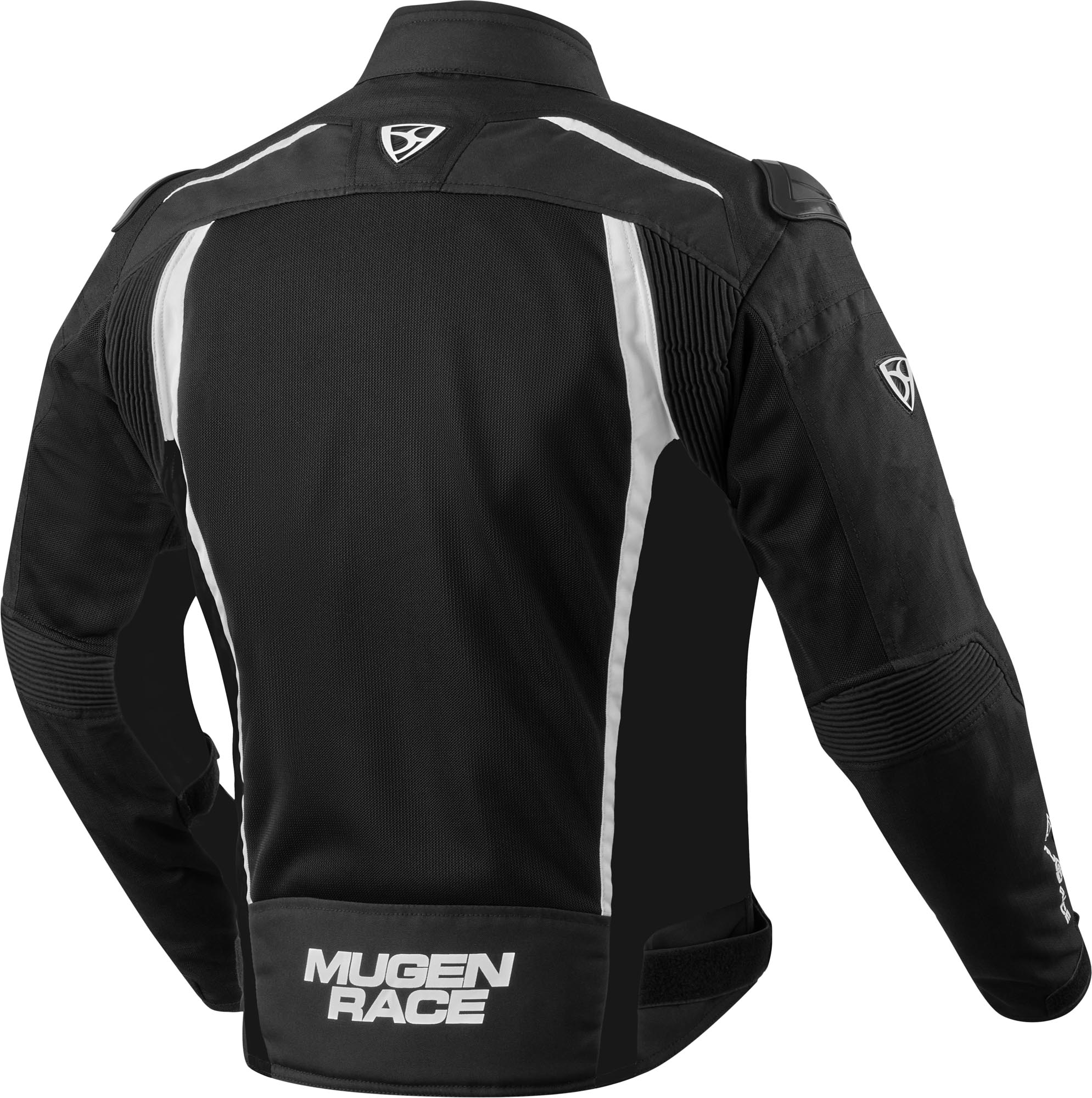 MUGENRACE Diavolo-1 waterproof Motorcycle Textile Jacket black/white M Figure 2