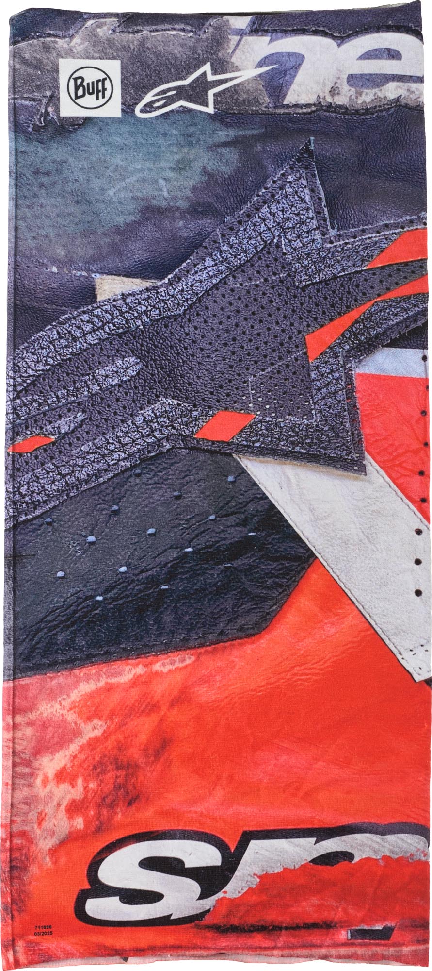 Alpinestars Buff Ignite Accesorii multifuncționale pentru cap Negru/Roșu Figura 1