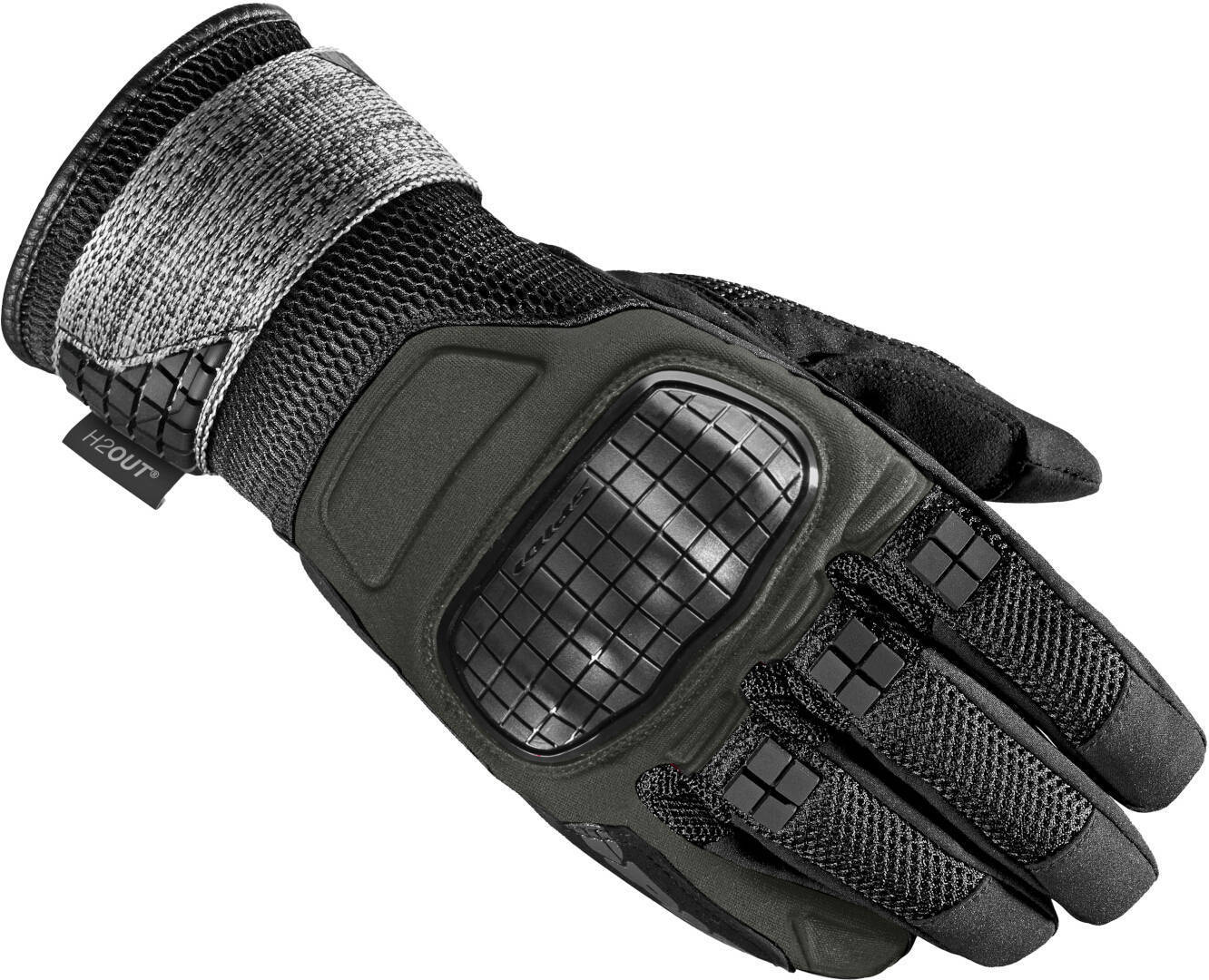 Spidi Rainwarrior 2 H2Out Gants de moto imperméables noir/vert L Figure 1