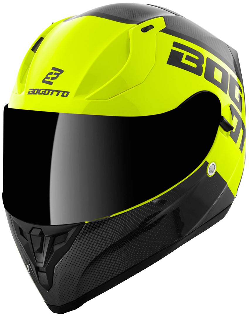 Bogotto V128 BG-X Hjelm sort/gul L Figur 1