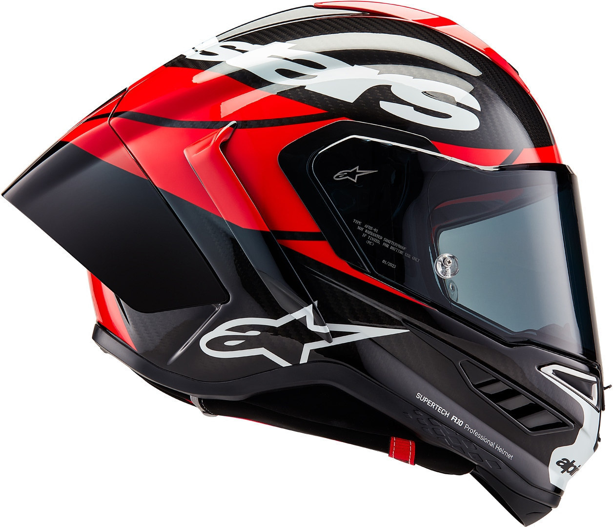 Alpinestars Supertech R10 Element Carbon Helm schwarz/rot/weiß M (57/58) Abbildung 4