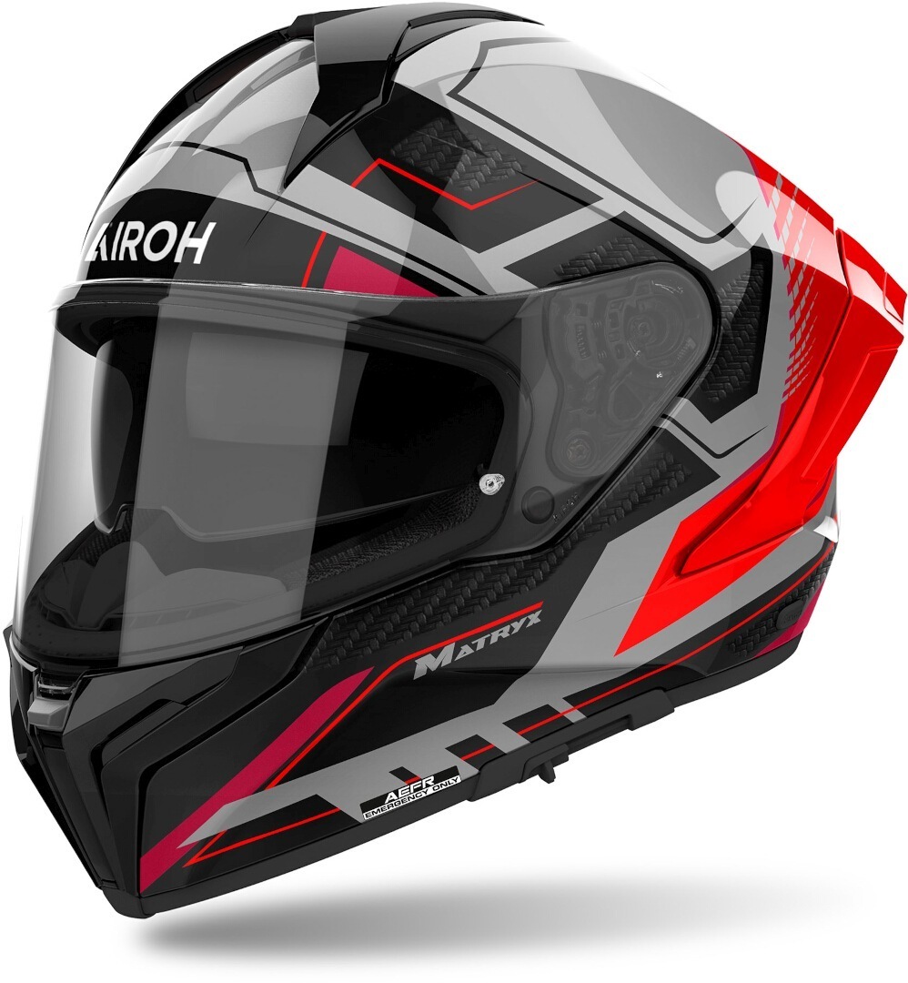Airoh Matryx Rocket Cască Negru mat/gri/roșu M (57/58) Figura 1