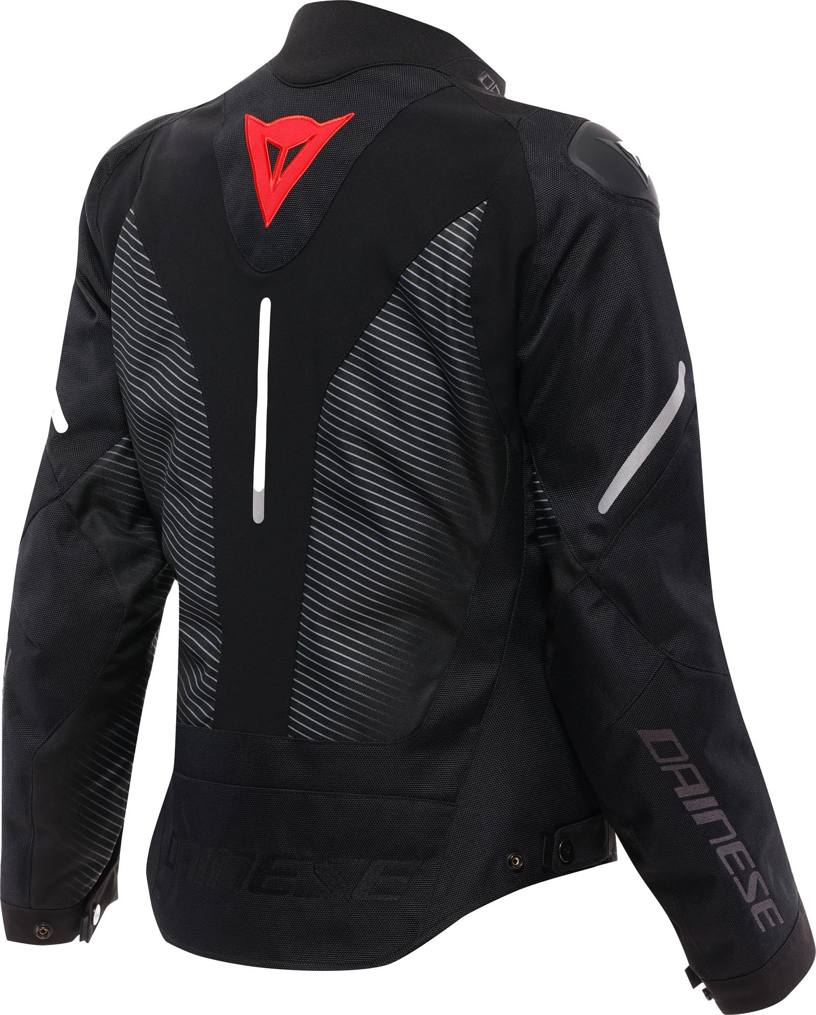 Dainese Super Sprint D-Dry wasserdichte Damen Motorrad Textiljacke schwarz/schwarz/rot 52 Abbildung 2