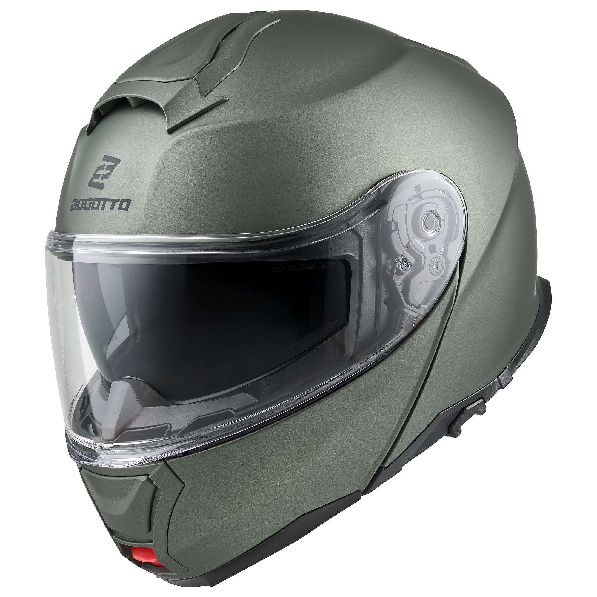 Bogotto H272 Flip-Up Hjelm Grøn XS (53/54) Figur 2