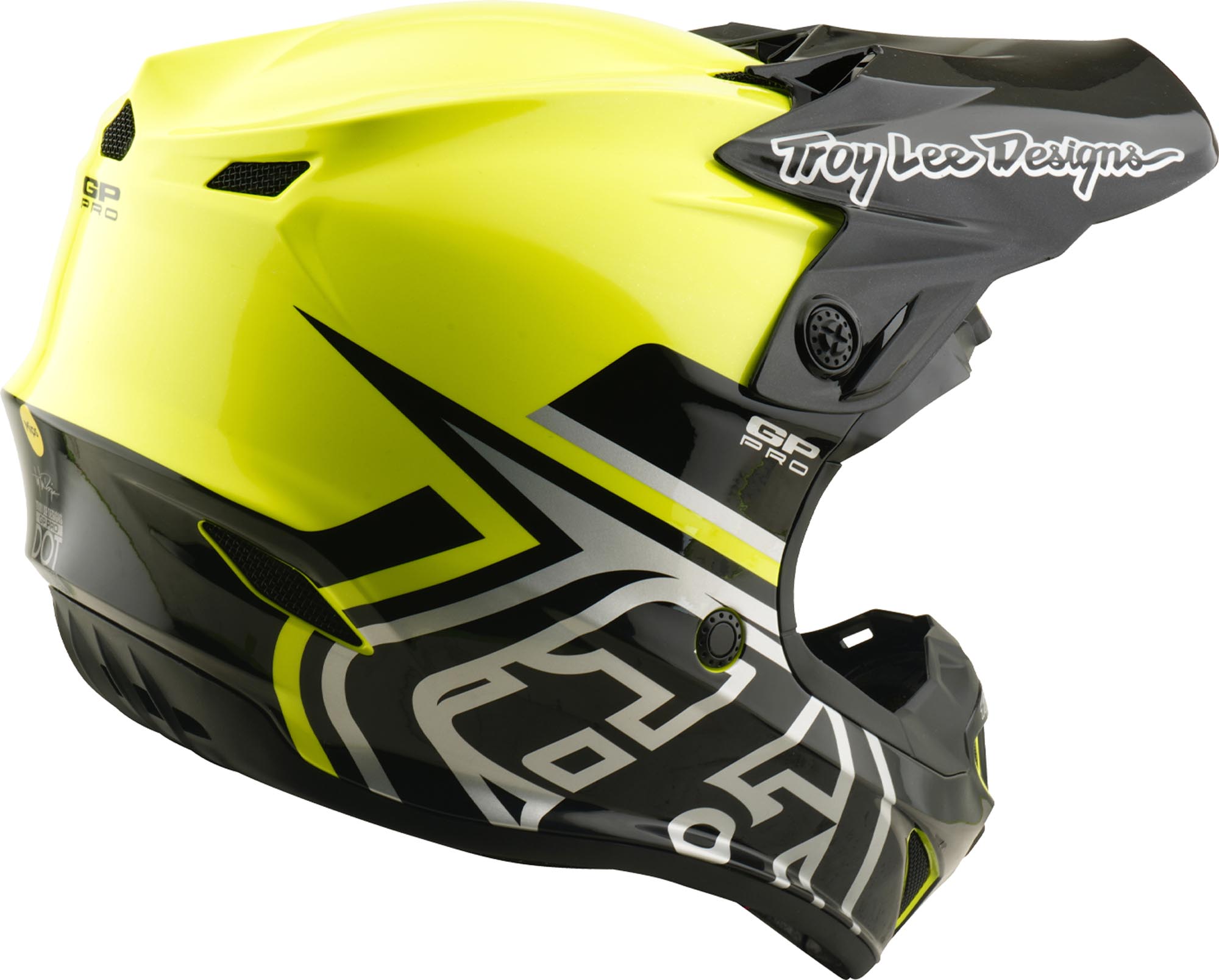 Troy Lee Designs GP Pro MIPS Mono Neon Cască de motocross pentru tineret Y/M (50/51) Figura 4