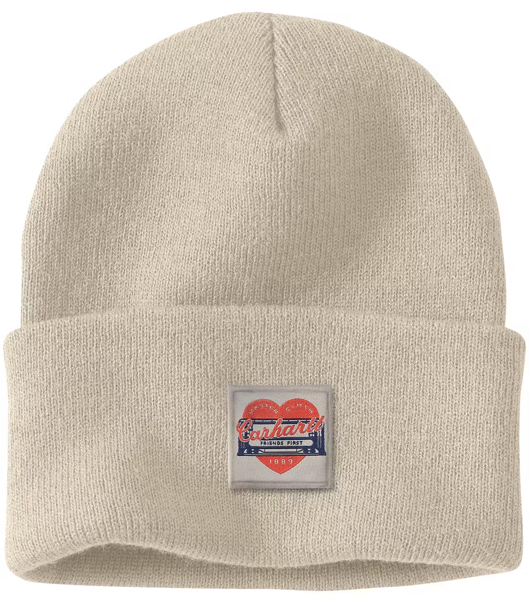 Carhartt Knit Heart Patch Dammössa Beige Figur 1
