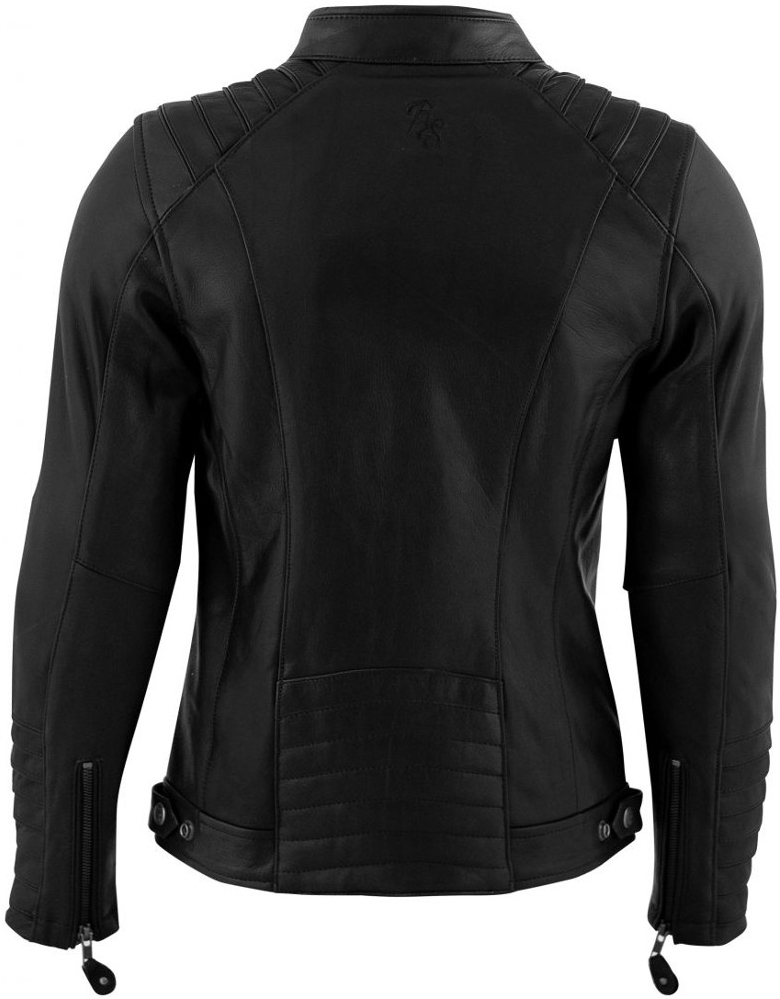 Rusty Stitches Amanda Veste en cuir de moto pour dames noir 48 Figure 2