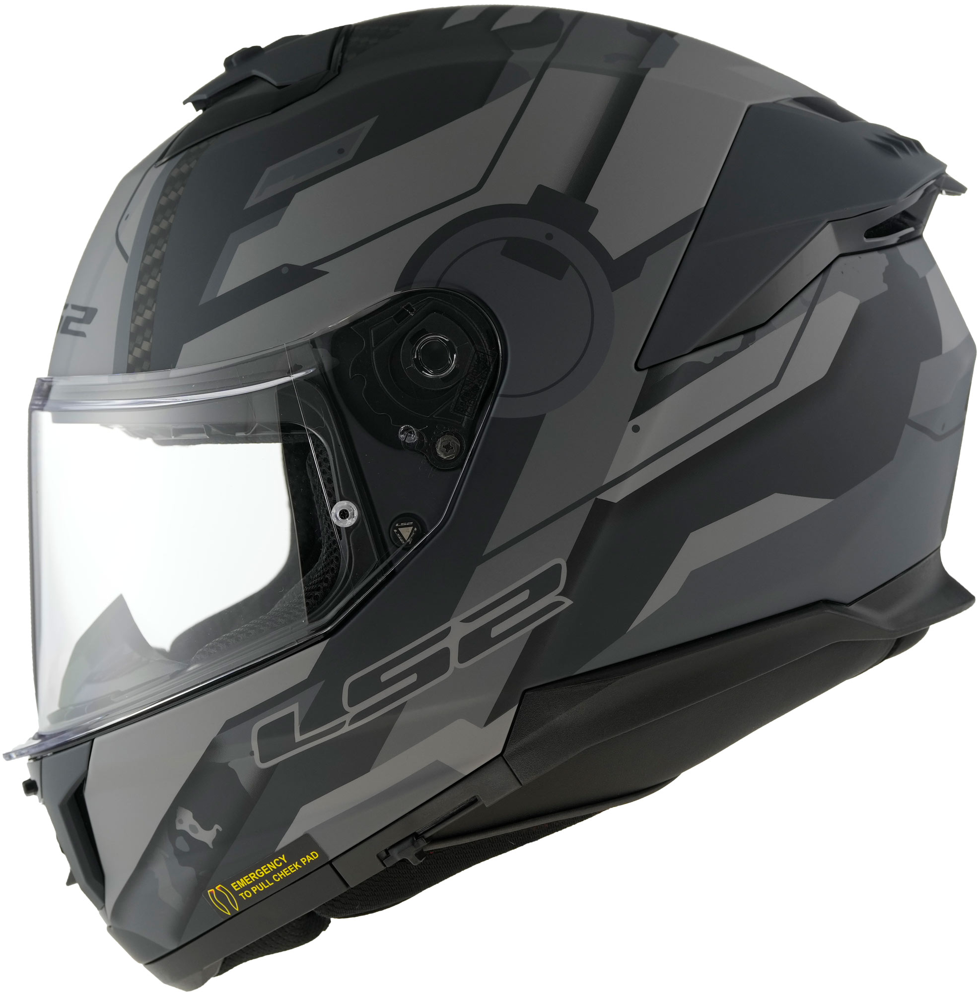 LS2 FF808 Stream II Shadow Helm S (55/56) Figuur 3