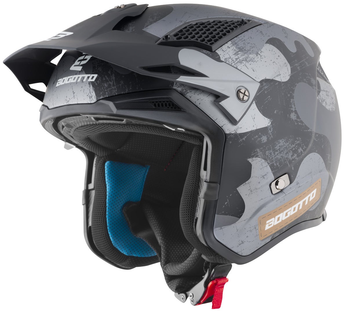 Bogotto Radic Camo 22.06 Casco nero opaco S Figura 17