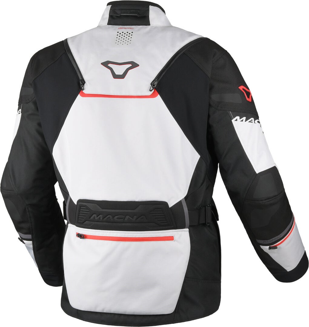 Macna Air Hybrid 2.0 waterproof Motorcycle Textile Jacket light grey/black/red 3XL Figure 4