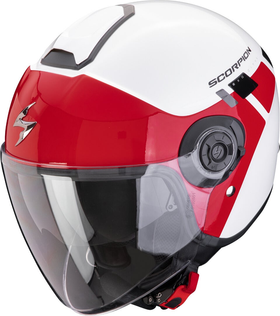 Scorpion Exo-City II Mall Cască cu reacție Alb/Roșu L (58/59) Figura 1