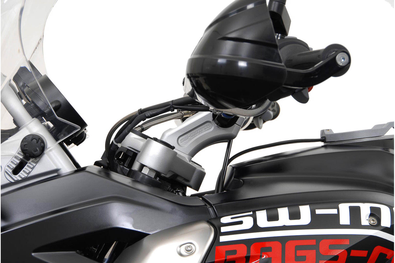 Spatele barei SW-Motech - H=20 mm. Spate 30 mm. Argintiu. BMW R1200GS. Figura 5
