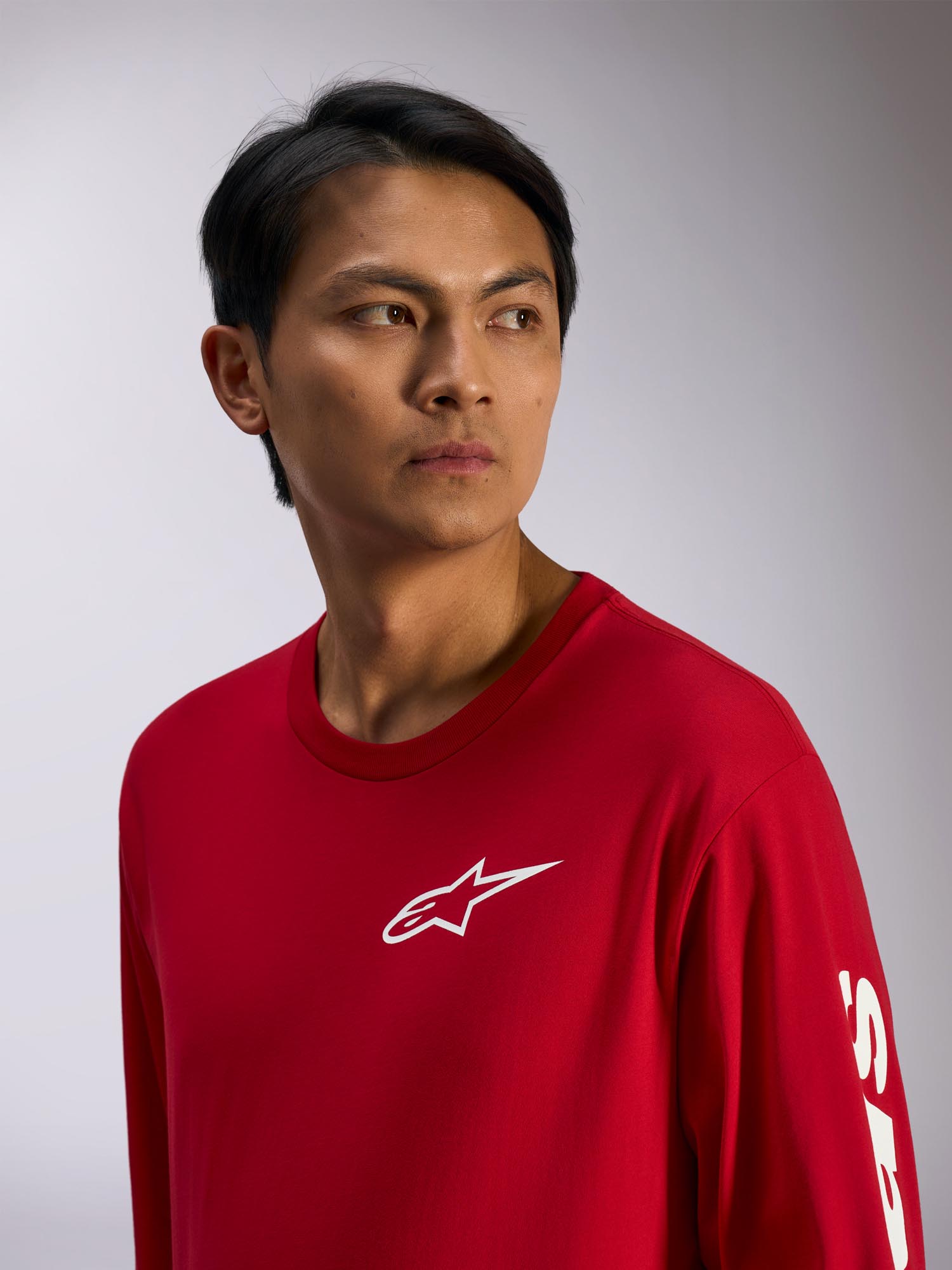 Alpinestars Trackside CSF Langarmshirt rot/weiß S Abbildung 4