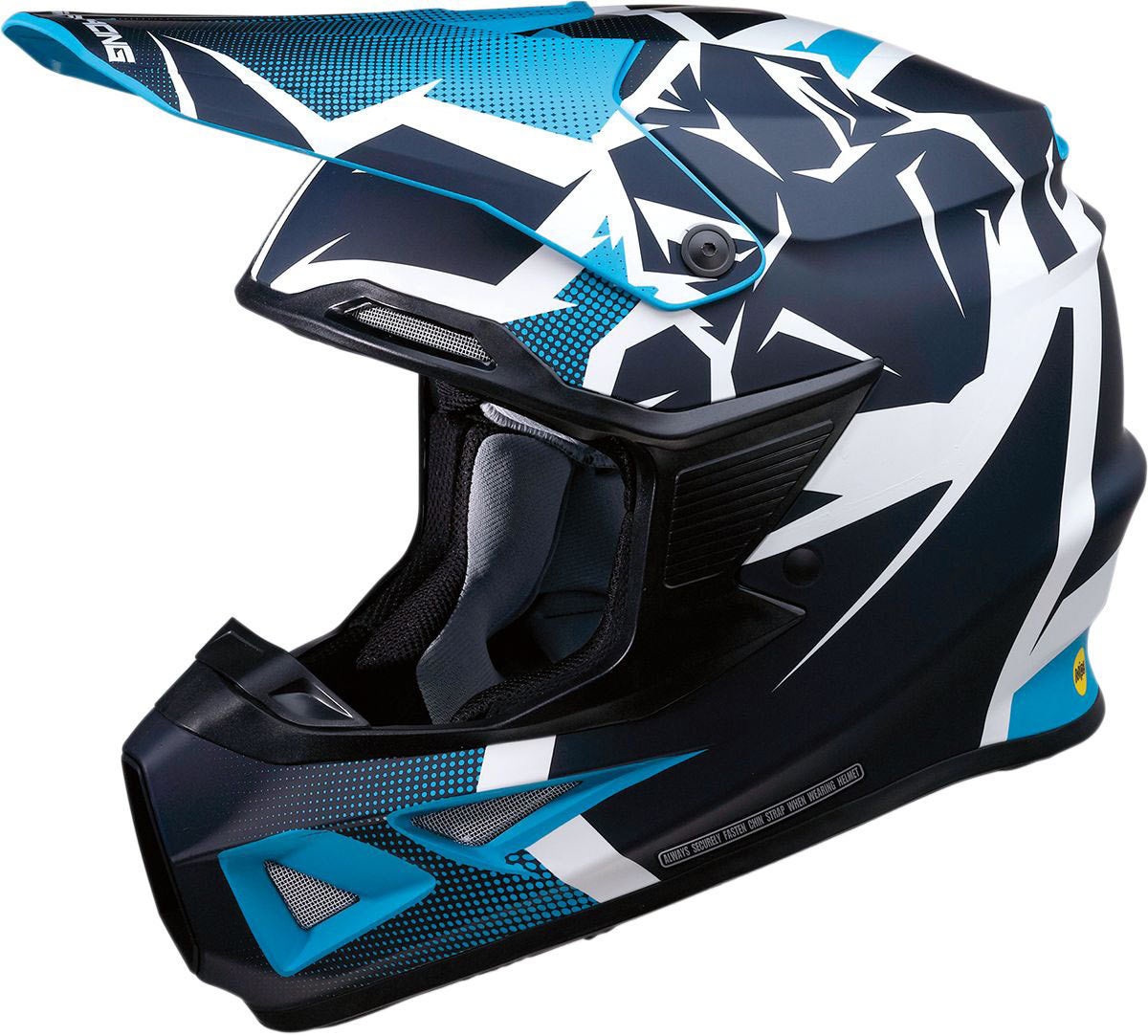 Moose Racing F.I. Agroid MIPS Casco Motocross blu M (57/58) Figura 1