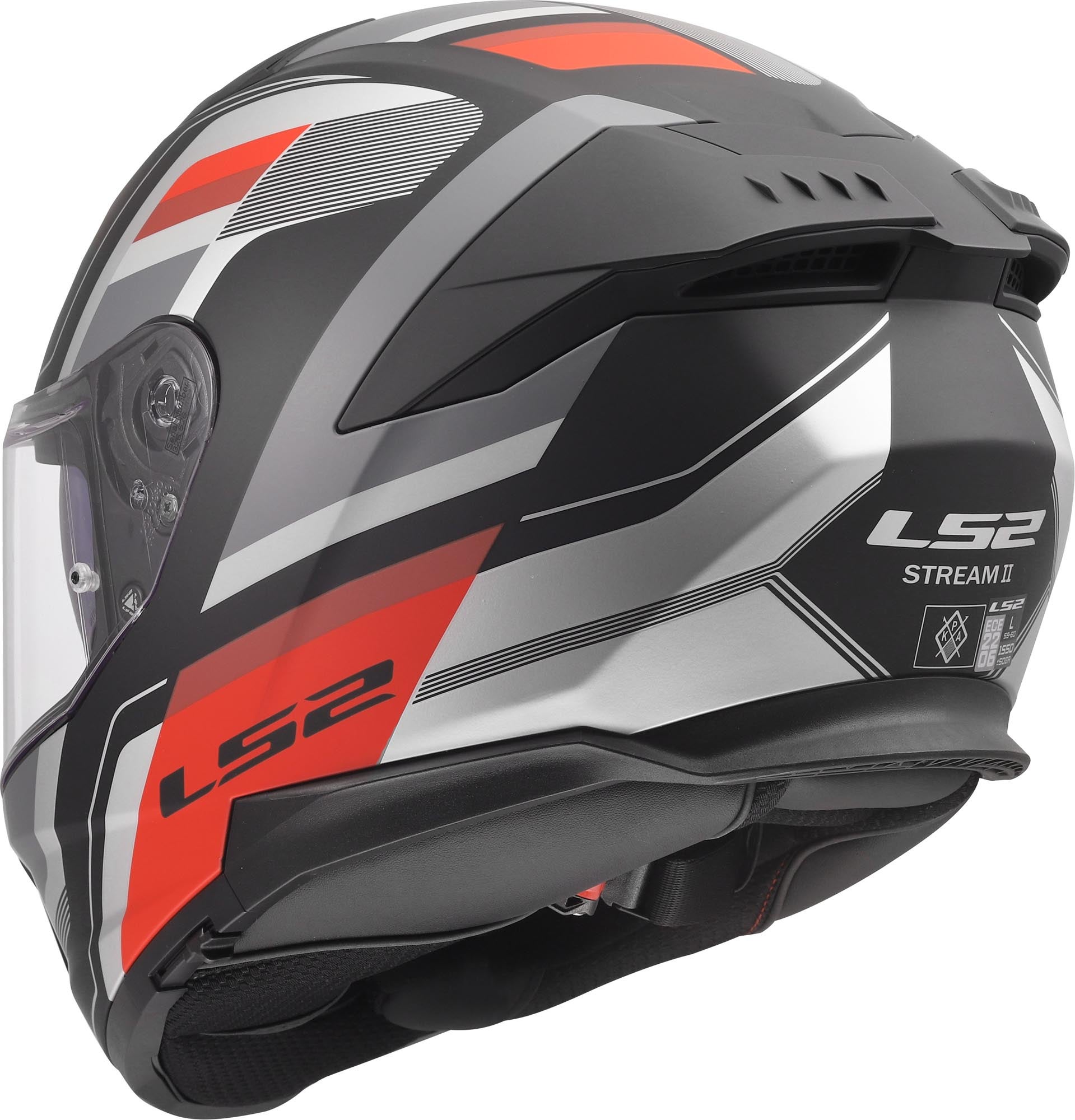 Side view of LS2 FF808 Stream II Vintage Matt Helmet