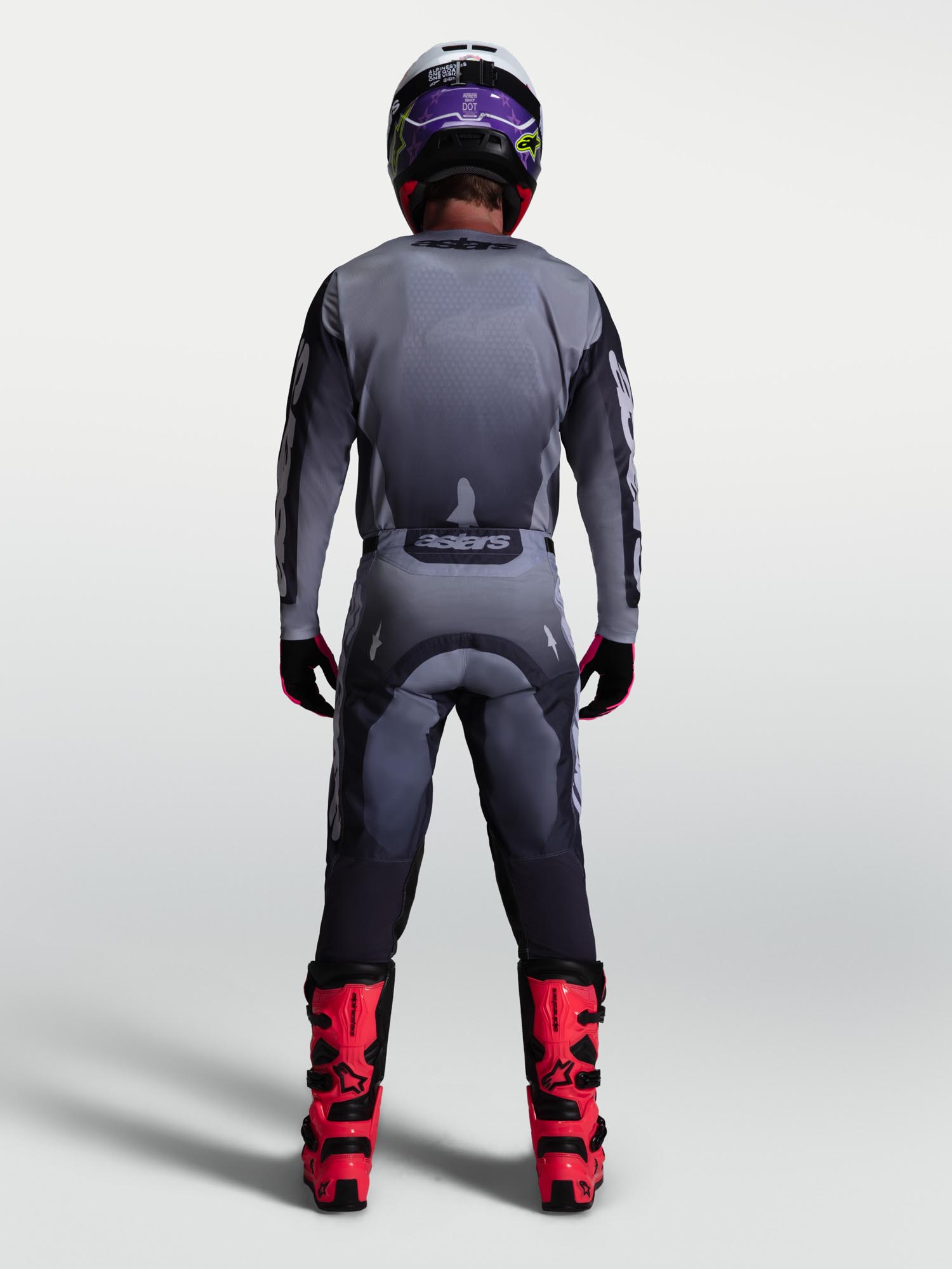 Alpinestars Racer Amber Motocrossbukser grå/lilla 32 Figur 7