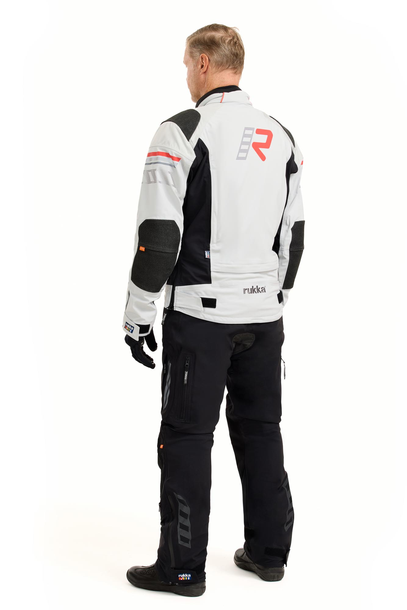 Rukka Armatou-R Chaqueta textil de moto gris/rojo 58 Figura 4