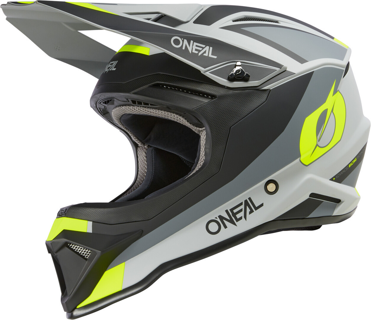 Oneal 1SRS Stream Cască de motocross Negru mat/gri/galben-neon S (55/56) Figura 2