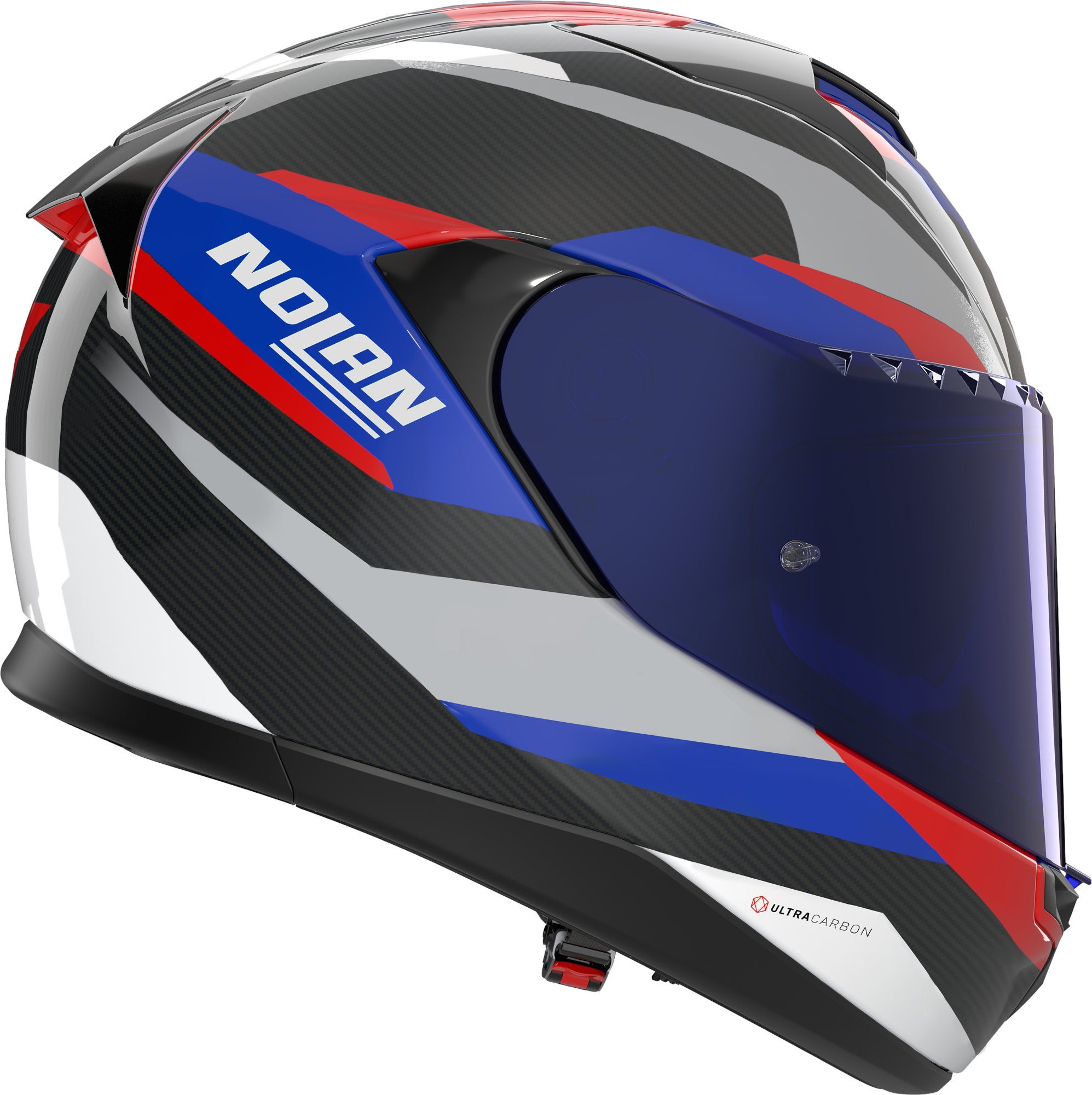 Nolan X-904 Ultra Carbon Calibro Quin Helm zwart/blauw/rood S (56) Figuur 4