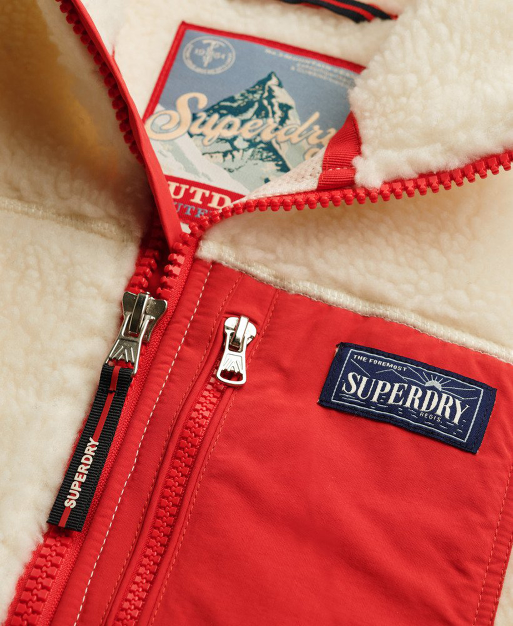 Superdry & Co Heritage Fleecejakke Fløde 14 Figur 2