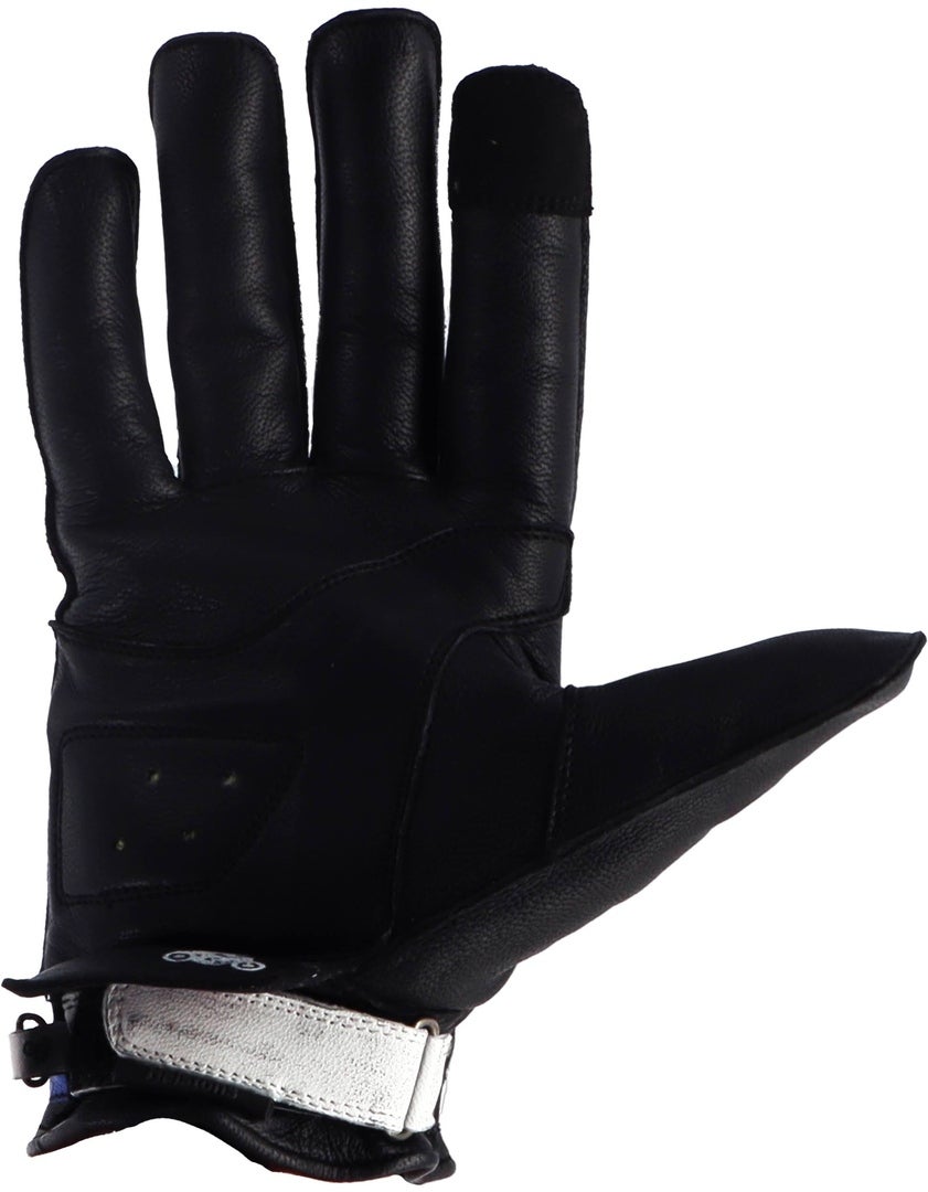 Helstons Ziper Motorrad Handschuhe schwarz/blau/weiß 9 Abbildung 2
