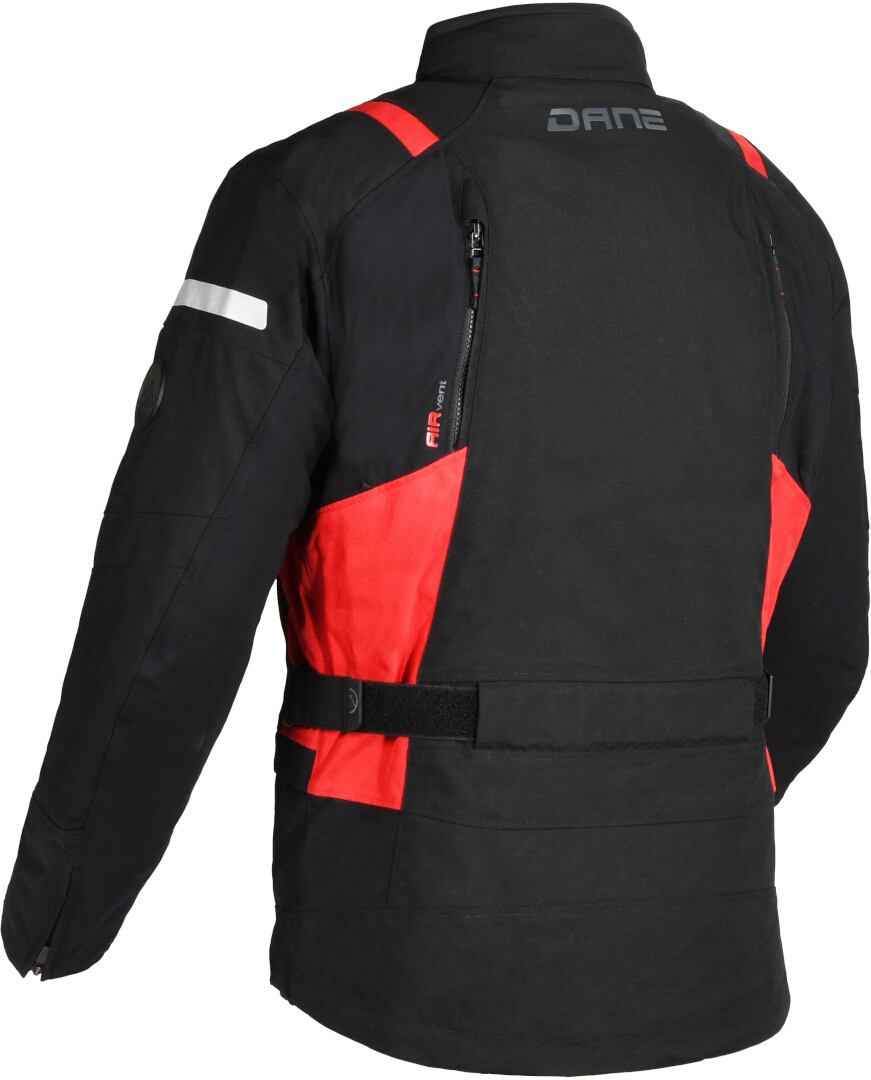 DANE Valby waterproof Motorcycle Textile Jacket black/red 52 Figure 2