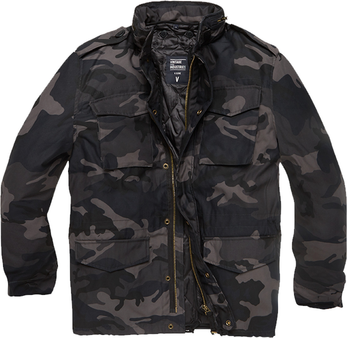 Vintage Industries Capper parka Jacka Mörk kamouflage M Figur 1