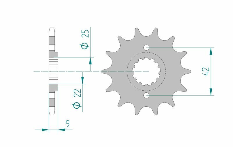 AFAM Kedjesats 520XMR3 14/48 Standard - Standard Bakdrev Figur 3