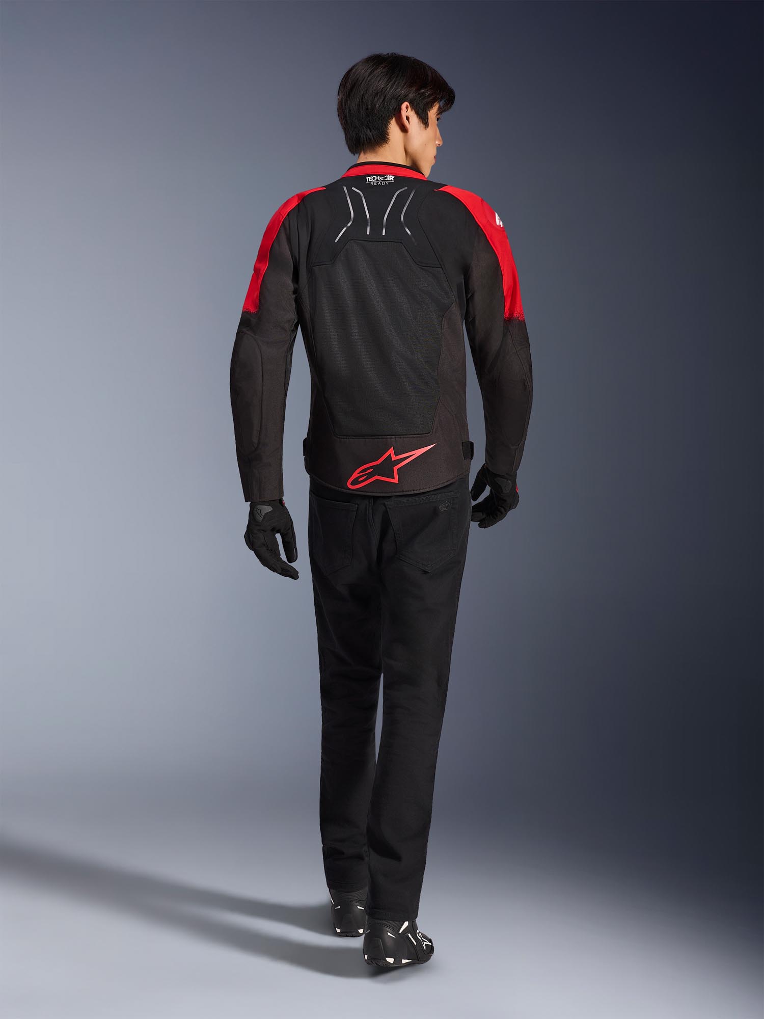 Alpinestars SMX Air Perforated Motorcycle Textile Jacket black/neon-red M Figure 7