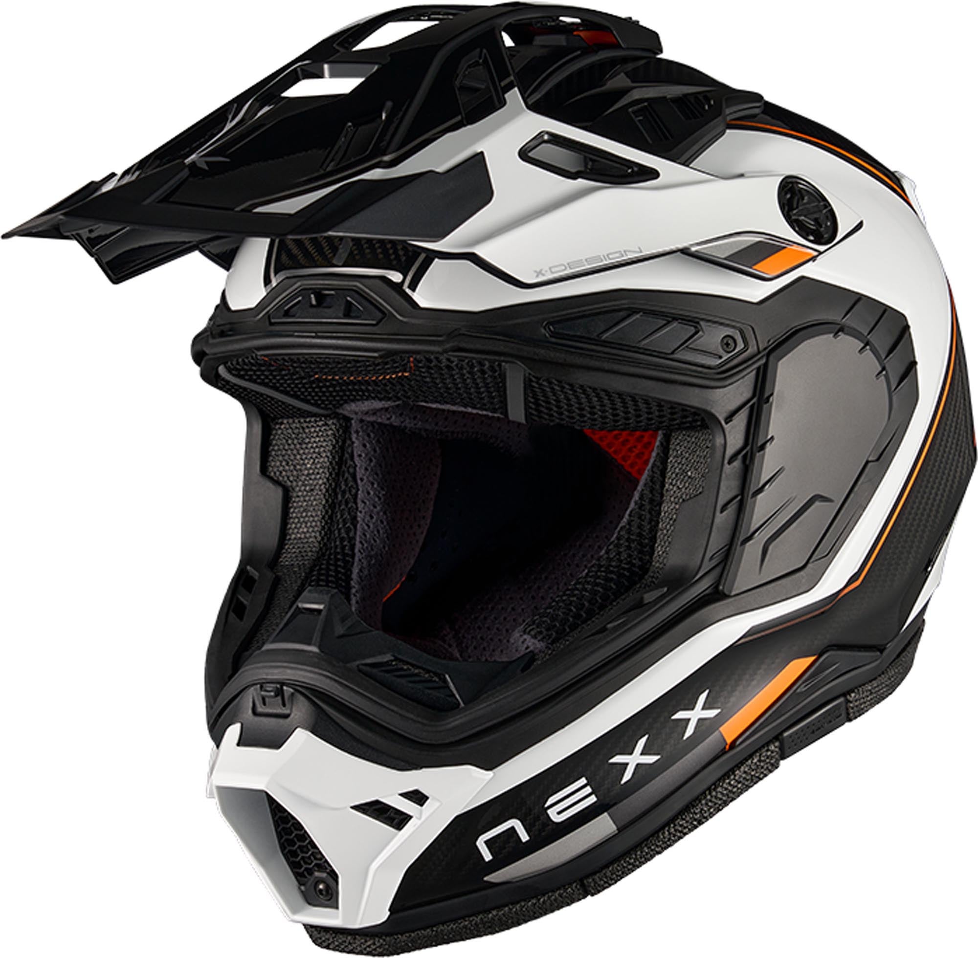 Nexx X.Rally Raid Carbon Casque d’enduro Noir/Blanc/Orange XL (61/62) Figure 2