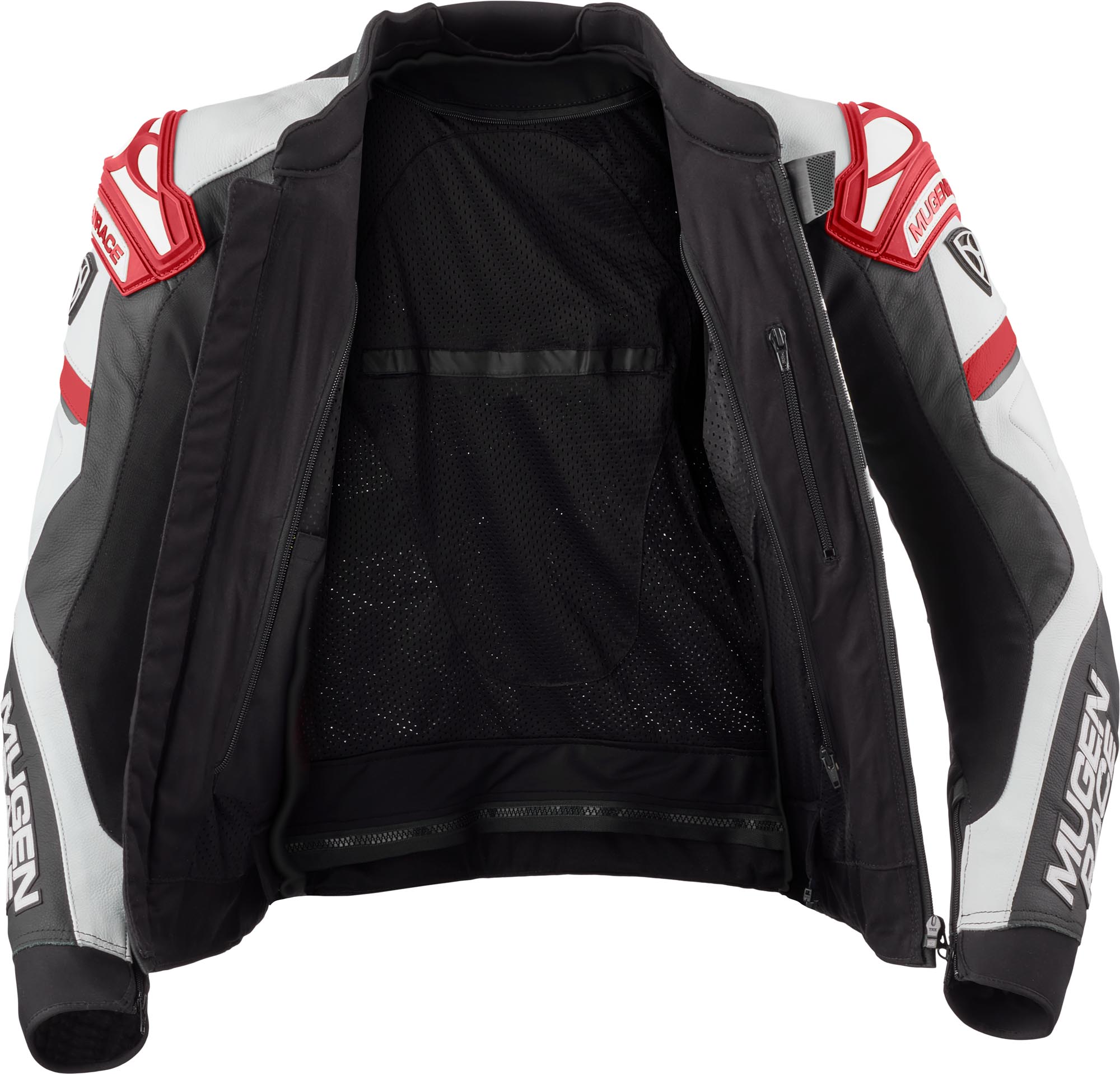 MUGENRACE Marcus Motorcycle Leather Jacket black/white/red 54 Figure 3