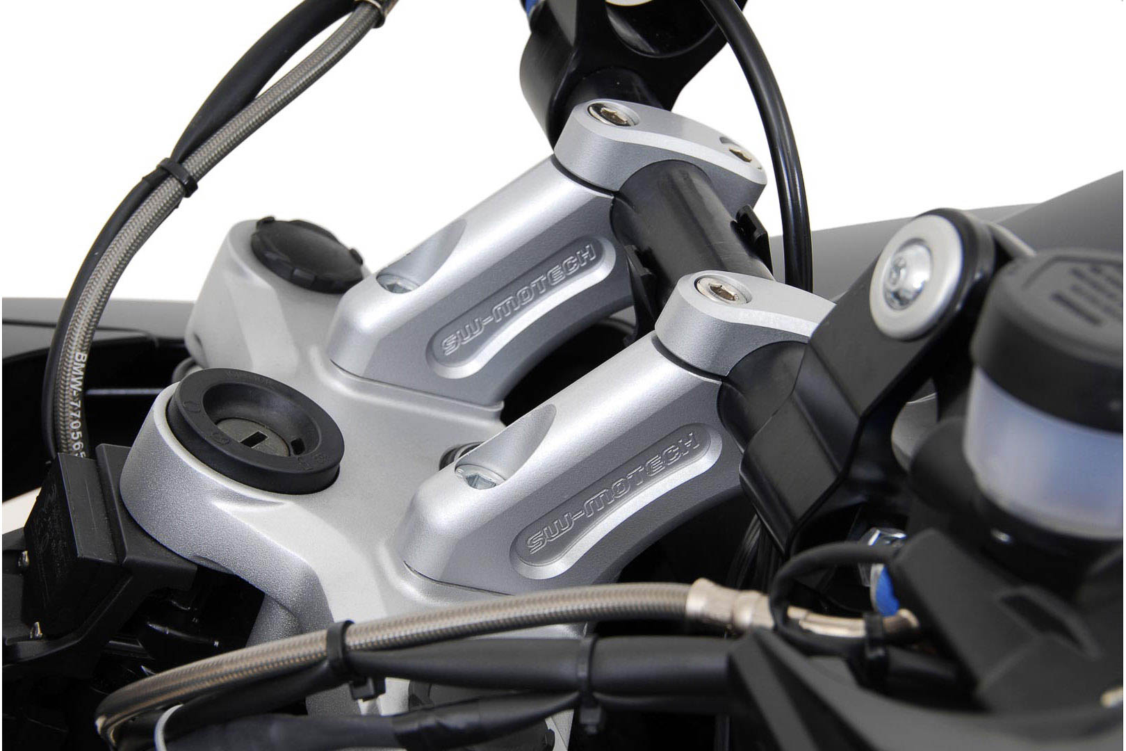 Spatele barei SW-Motech - H=20 mm. Spate 30 mm. Argintiu. BMW R1200GS. Figura 3