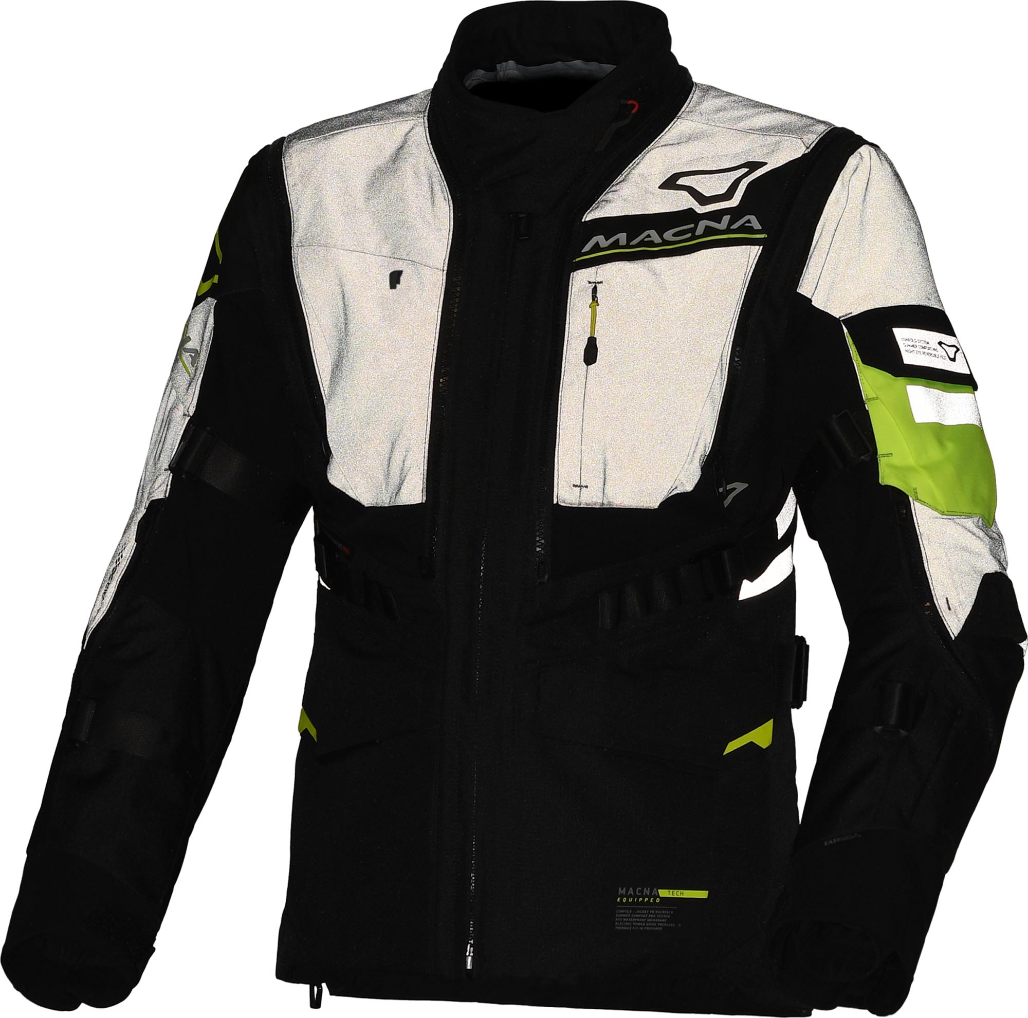 Macna Flexodus NightEye waterdichte dames motorfiets textieljas M Figuur 7